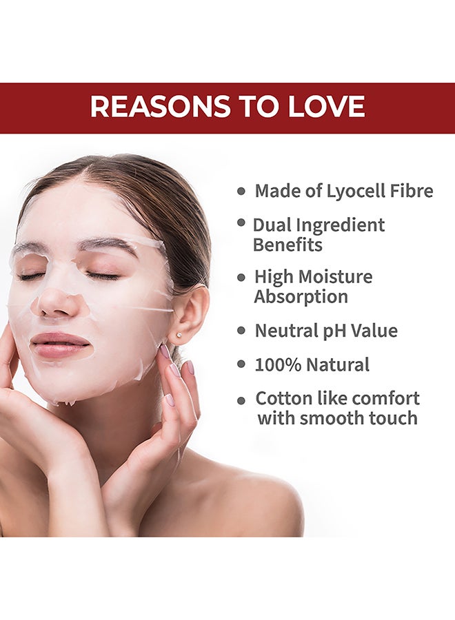 Nykaa Skin Secrets  Strawberry + Argan Oil Sheet Mask White 20ml White 20ml - Image 4