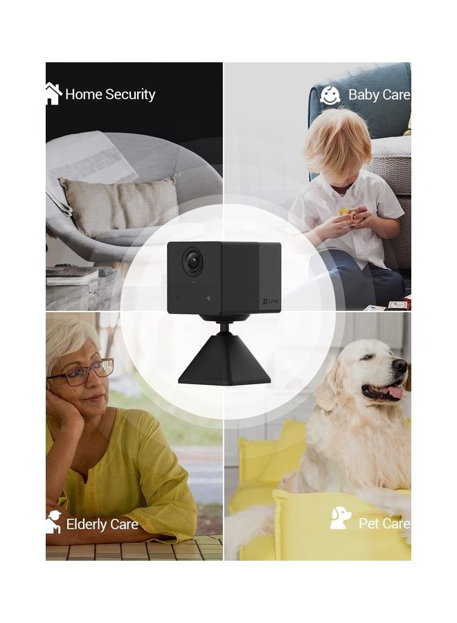 EZVIZ Mini Wireless Indoor Security Camera 1080P Baby Monitor Night Vision Battery Powered Human Motion Detection Two Way Audio Magnetic Base Easy Installation Cloud SD card Storage BC2 - Image 5