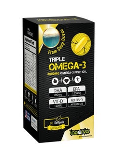 Triple Omega3 Fish Oil 3000Mg -90 Softgels'