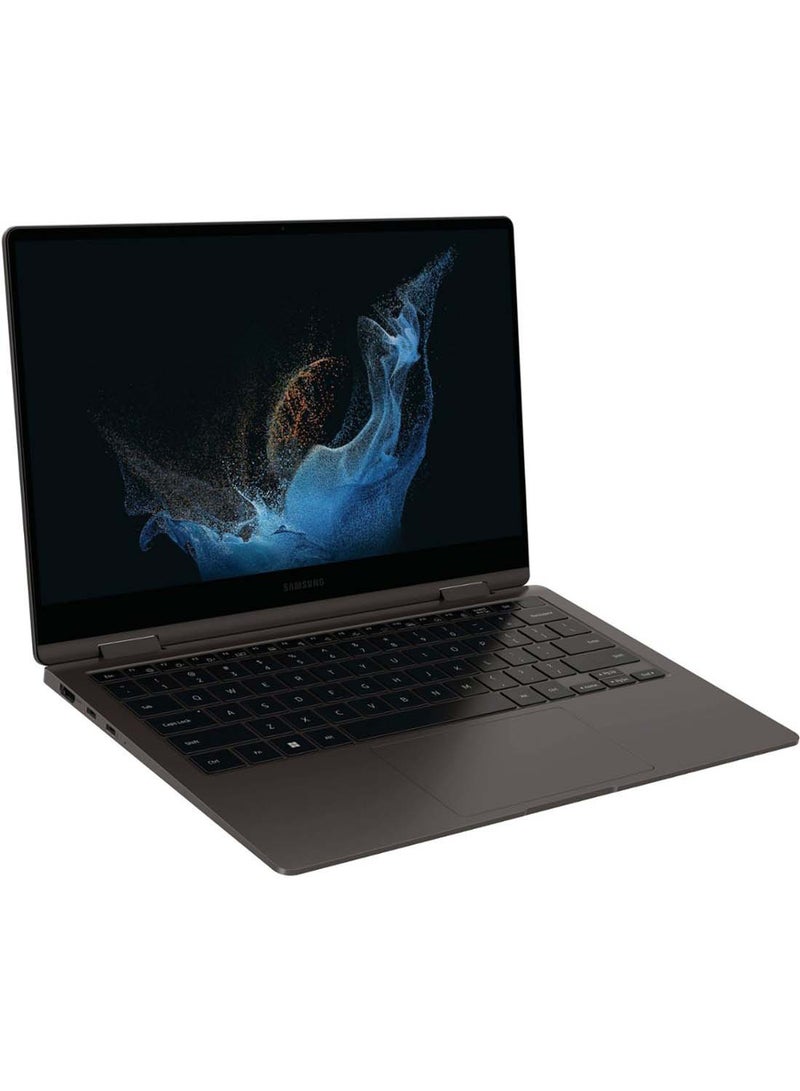 Samsung - Galaxy Book2 360 13.3-Inch AMOLED Touch Screen Laptop 12th Gen Intel Core i7 Evo Platform 16GB RAM LPDDR4X - 512GB SSD Intel Iris Xe Graphics English Graphite - Image 1