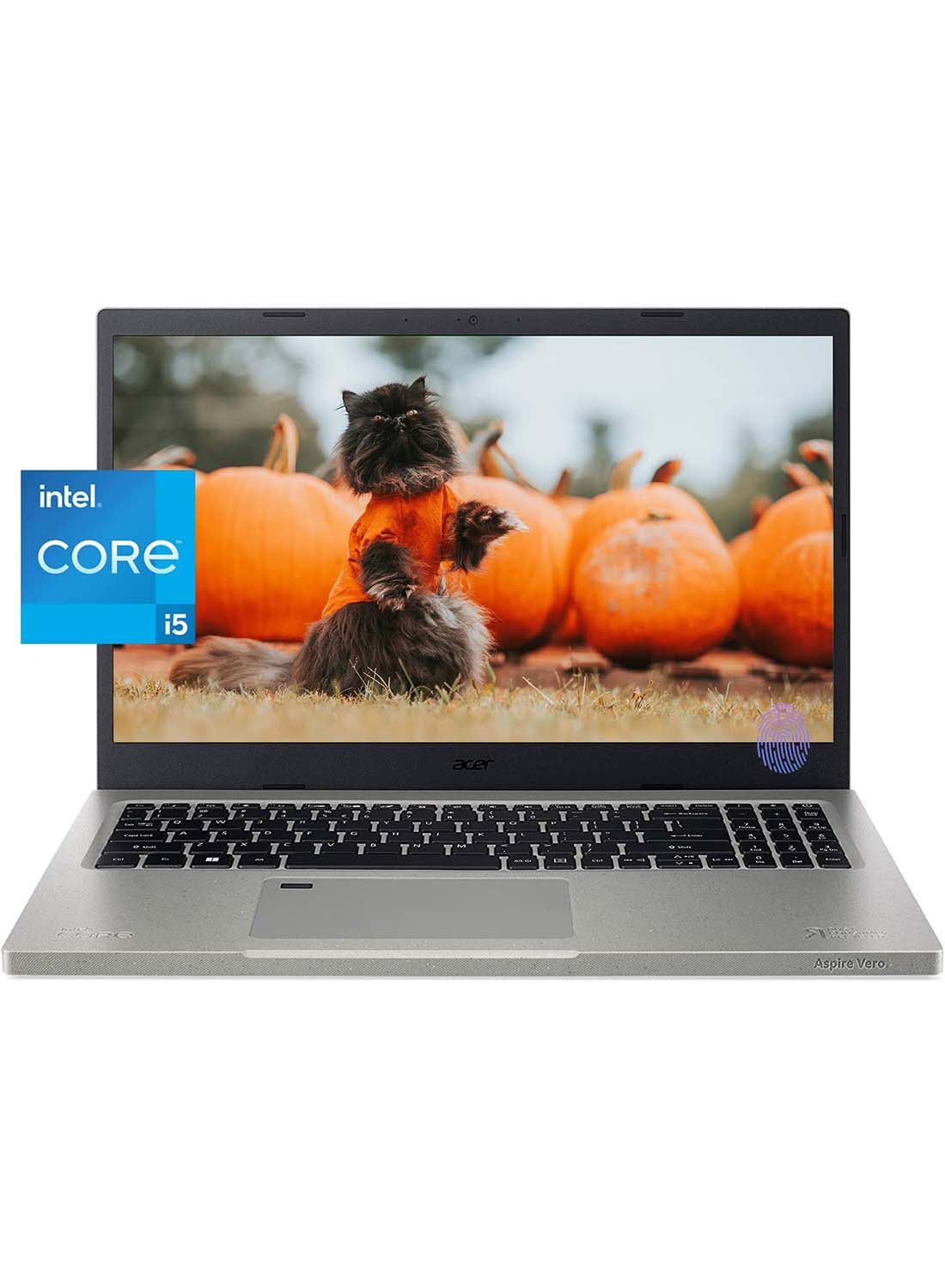 Aspire Vero Laptop With 14-Inch Display, Core i5 1235U Processor/16GB RAM/512GB SSD/Intel Iris XE Graphics/Windows 11 Home English/Arabic walnut English/Arabic walnut