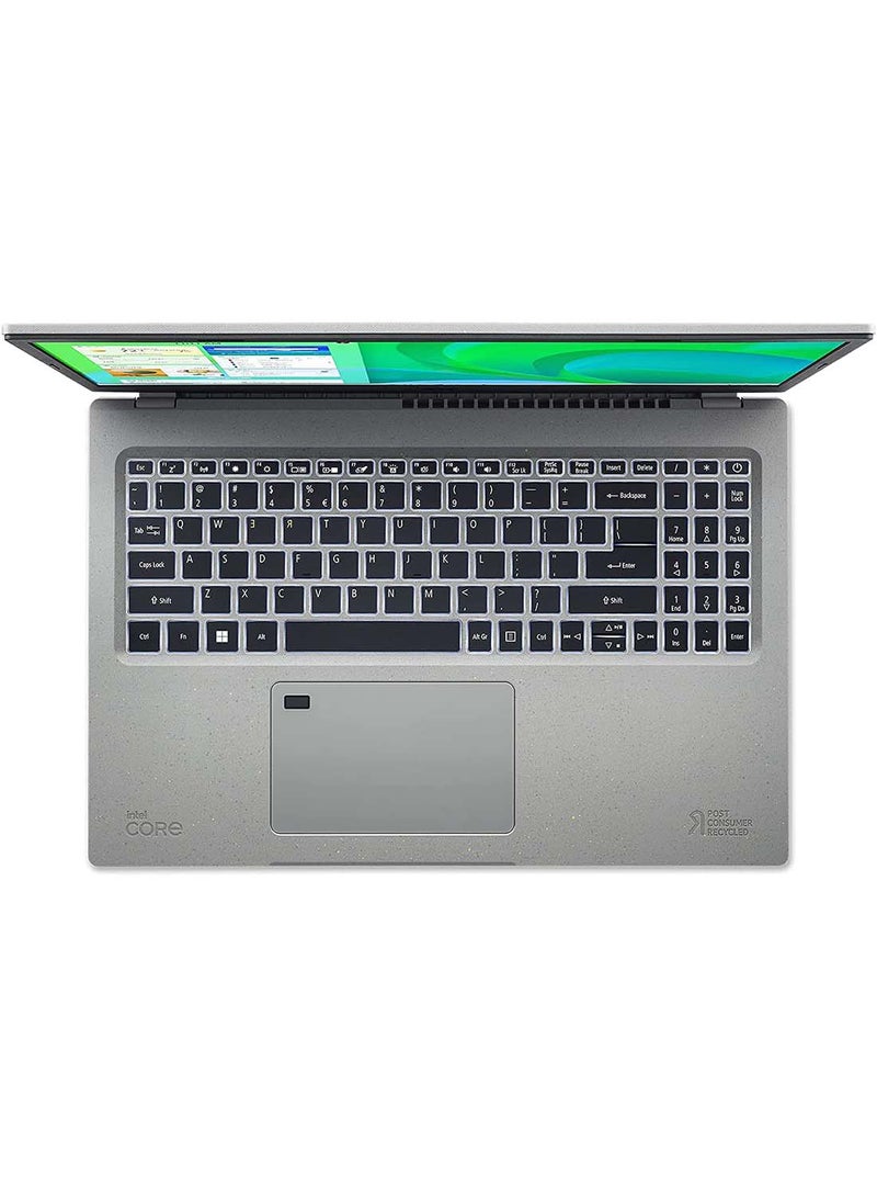 أيسر - كمبيوتر محمول أسباير فيرو بشاشة مقاس 14 بوصة ومعالج كور i5 1235U وذاكرة وصول عشوائي سعة 16 جيجابايت ومحرك أقراص SSD سعة 512 جيجابايت وبطاقة رسومات Intel Iris XE ونظام تشغيل Windows 11 Home - Image 1