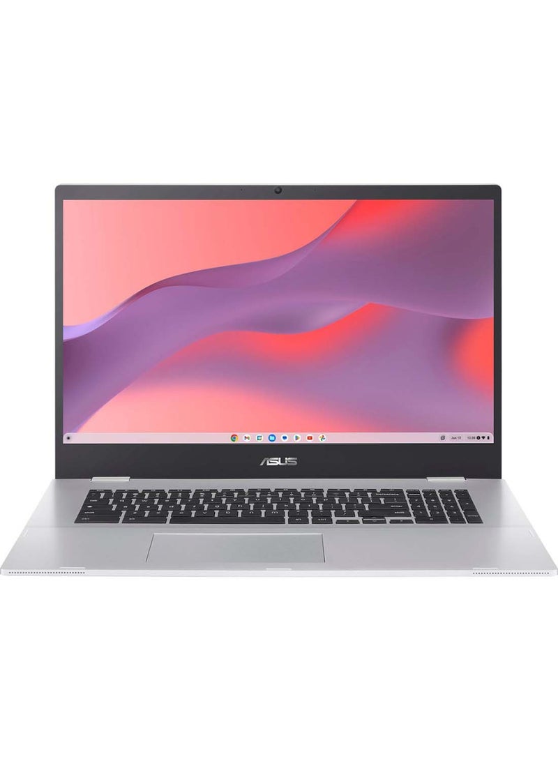 ASUS - Chromebook CXB170CKA-BCL64N6 Laptop With 17.3-Inch Display, Celeron N4500 Processor/4GB RAM/64GB EMMC/Intel UHD Graphics 630/Chrome OS English Transparent Silver - Image 1