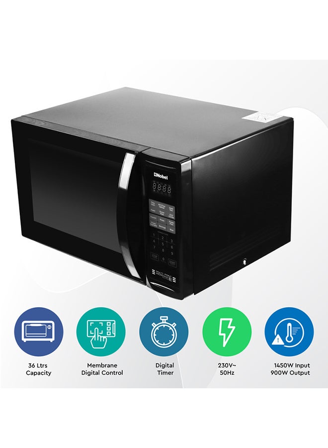 Nobel - Digital Microwave Oven Led Display 36 L 1000 W NMO40D Black - Image 1