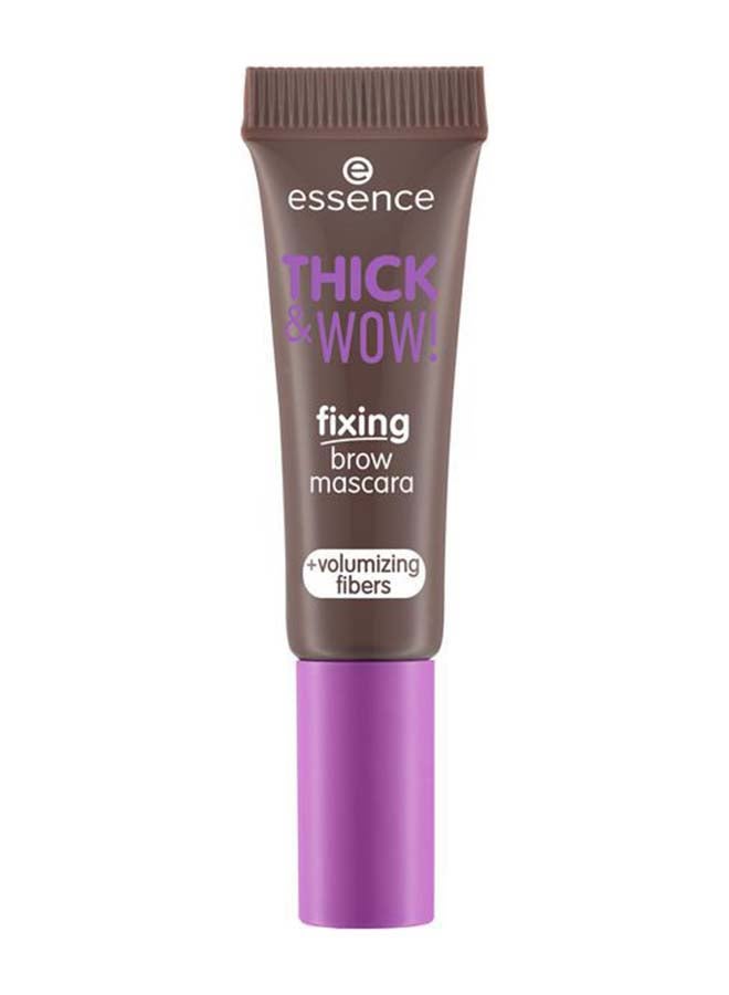 Essence - Thick & Wow! Fixing Brow Mascara 02 Ash Brown - Image 1