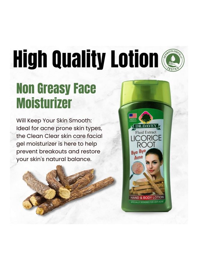دكتور دافي لوشن للجسم واليدين بجذر عرق السوس، كريمي غير دهني للعناية بالبشرة ومضاد لحب الشباب، غني بعرق السوس، مثالي لجميع أنواع البشرة - Image 4