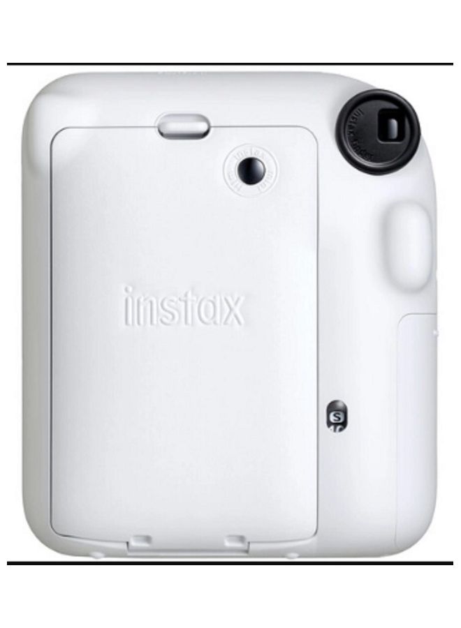 FUJIFILM - Instax Mini 12 Instant Film Camera With Pack Of 10 Films Clay White - Image 1