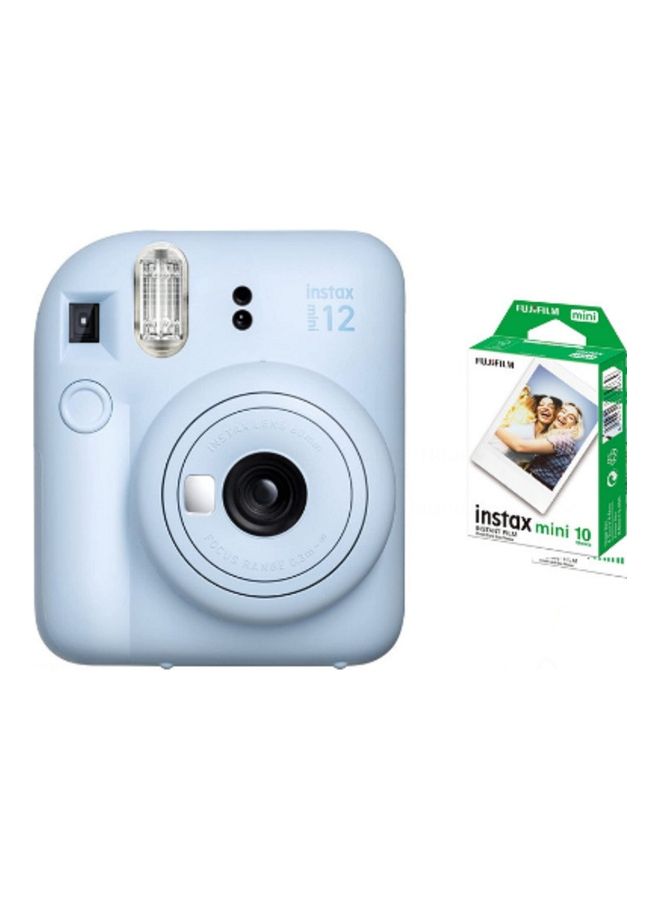 Instax Mini 12 Instant Film Camera With Pack Of 20 Films Pastel Blue - v1682514181/N53402451A_1