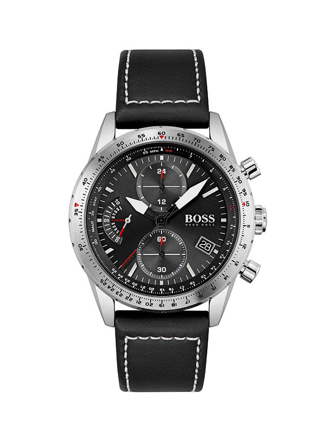 HUGO BOSS Men's Pilot Edition Chrono Black Dial Watch  - Image 1