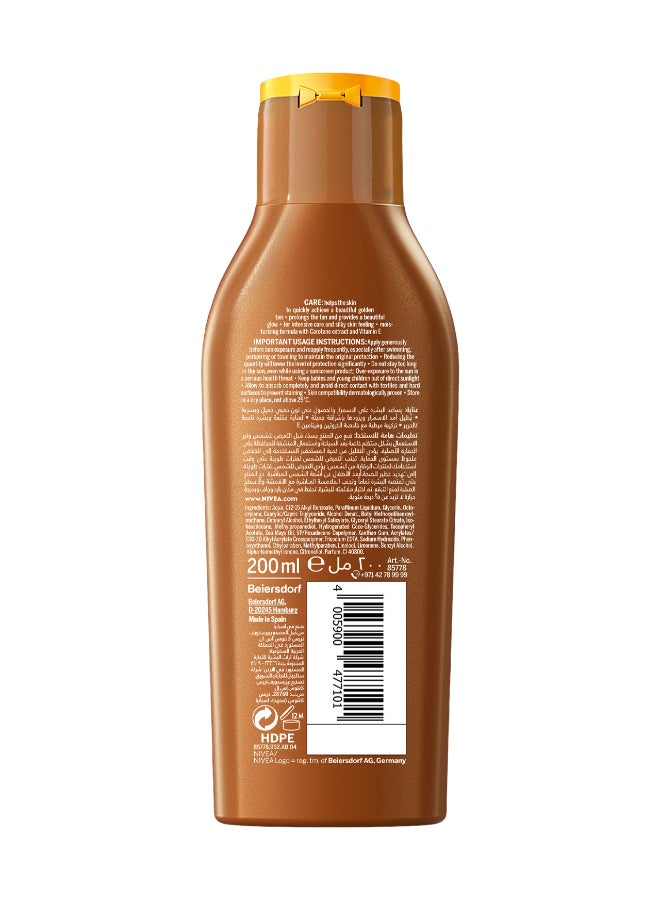 Nivea - Carotene Sun Lotion SPF6 Bronze 200ml - Image 1