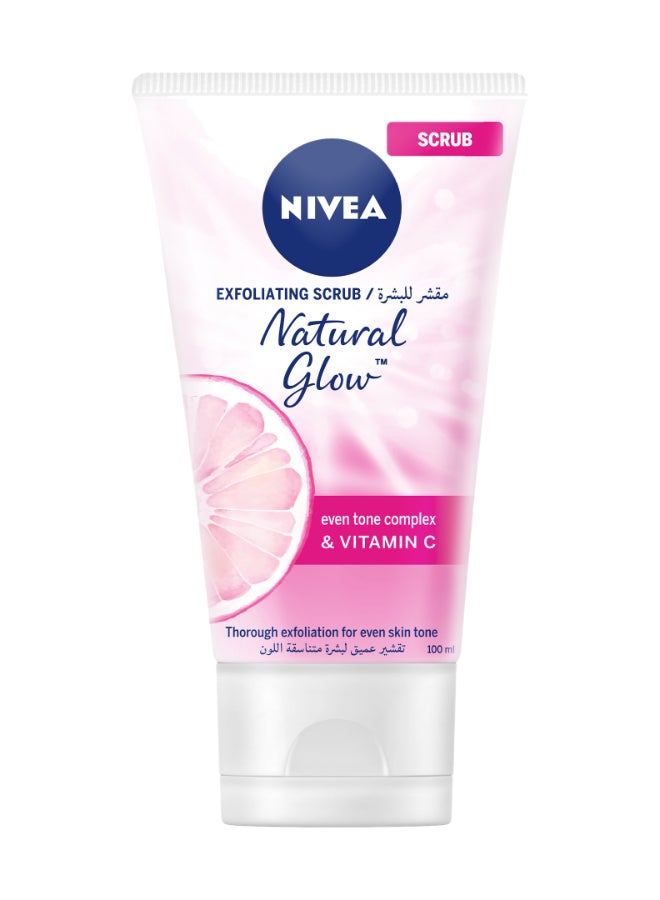 Nivea - Natural Glow Exfoliating Face Scrub Even Tone Complex And Vitamin C 100ml - Image 1