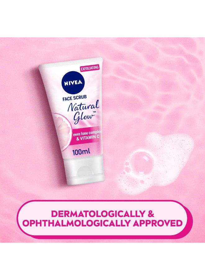 Nivea - Natural Glow Exfoliating Face Scrub Even Tone Complex And Vitamin C 100ml - Image 1