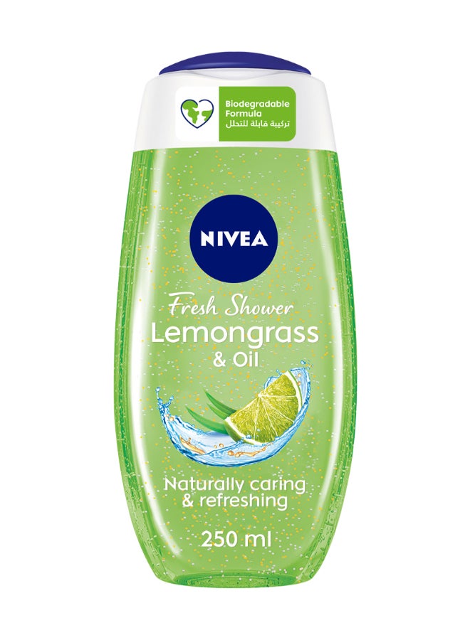 Nivea Lemongrass Shower Gel Caring Oil Pearls Scent green 250ml
