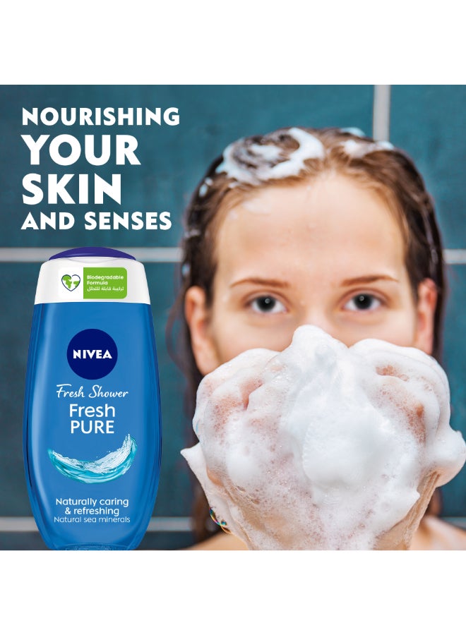 Nivea Pure Fresh Shower Gel 250ml  - Image 2