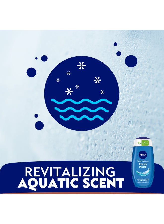 Nivea Pure Fresh Shower Gel 250ml  - Image 3
