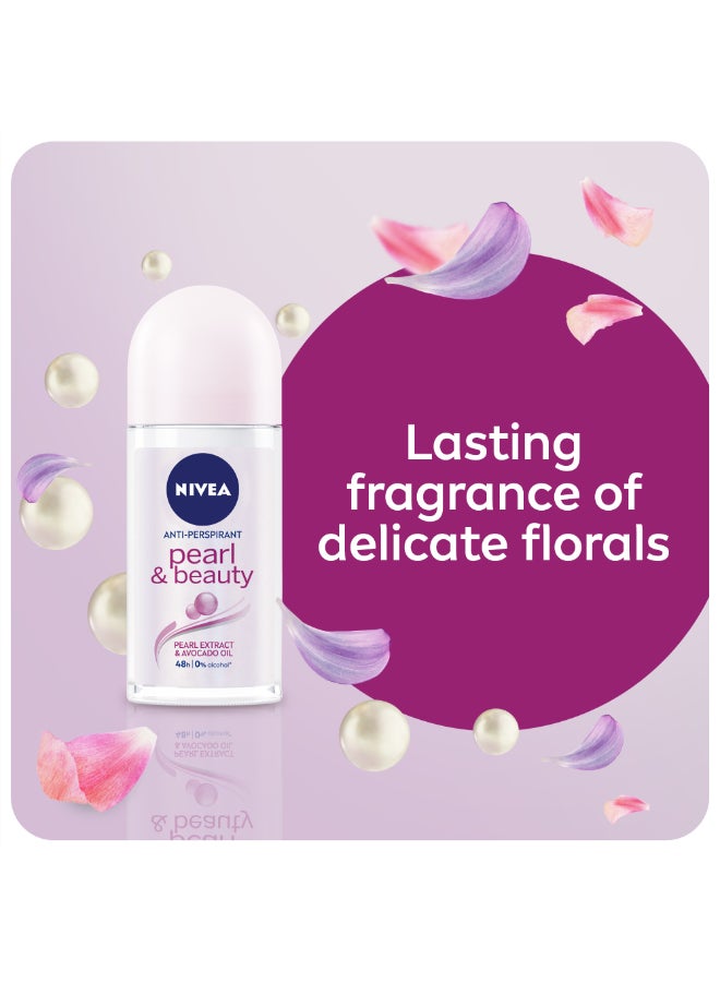 Nivea - Pearl And Beauty Roll On Deodorant 50ml - Image 1