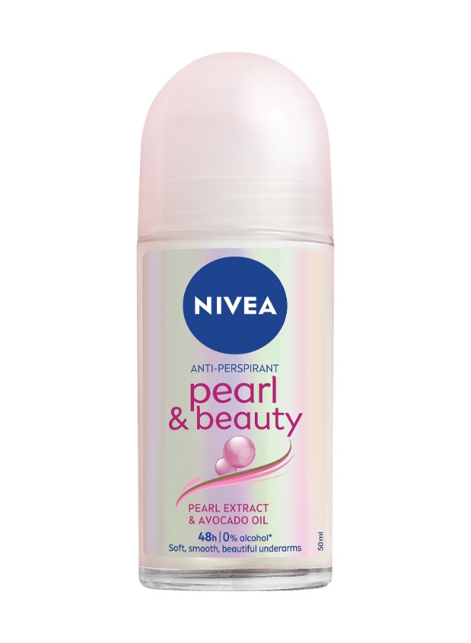 Nivea - Pearl And Beauty Roll On Deodorant 50ml - Image 1