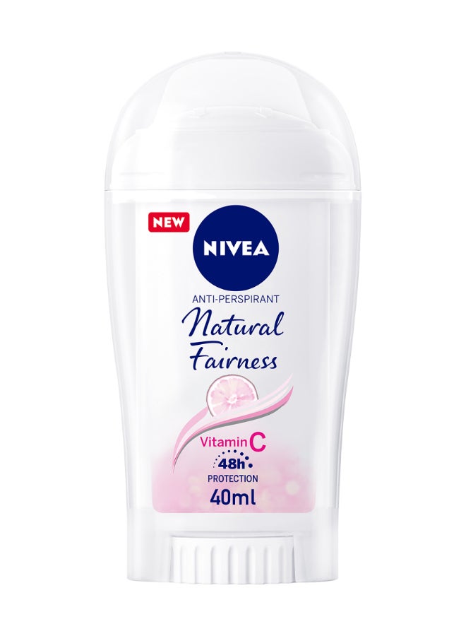 Nivea Natural Fairness Antiperspirant For Women Stick 40ml - Image 1