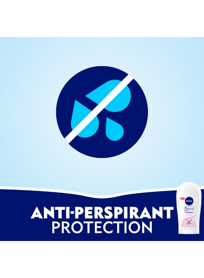 Nivea Natural Fairness Antiperspirant For Women Stick 40ml - Image 3