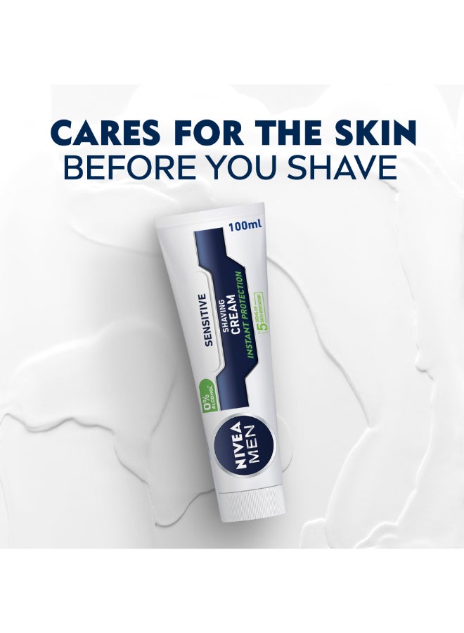 Nivea - MEN Sensitive Shaving Cream, Chamomile & Hamamelis 100ml - Image 1