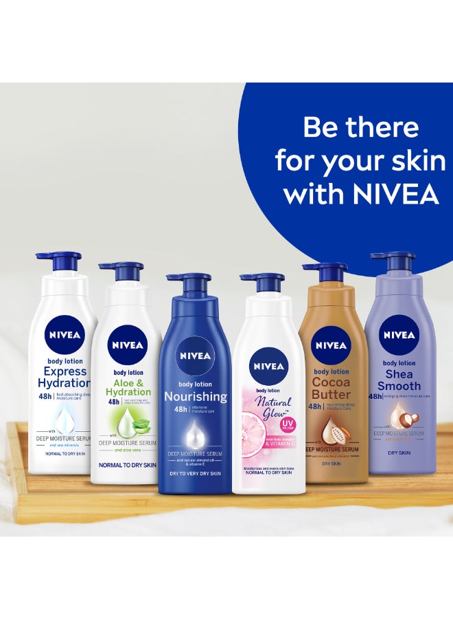 Nivea - Natural Glow Body Lotion, Even Tone, Vitamin C - Normal To Dry Skin 625ml - Image 1