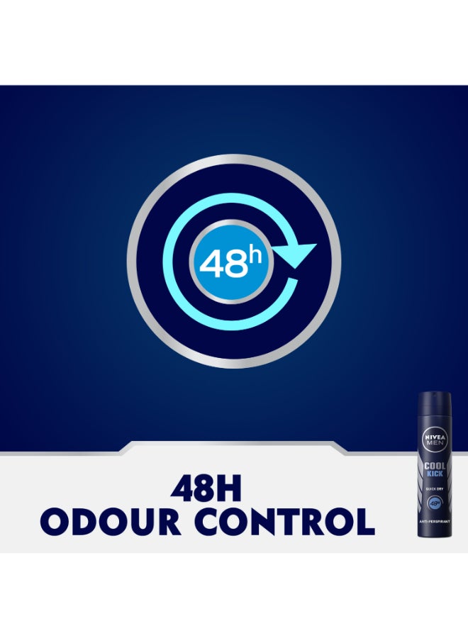 Nivea 72H Cool Kick Spray Deodorant 200ml - Image 5