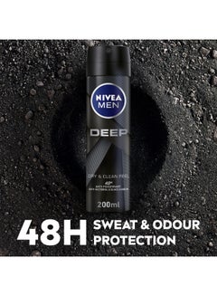 Nivea Deep Black Carbon Dark Wood Anti-Perspirant Spray 200ml  - Image 2