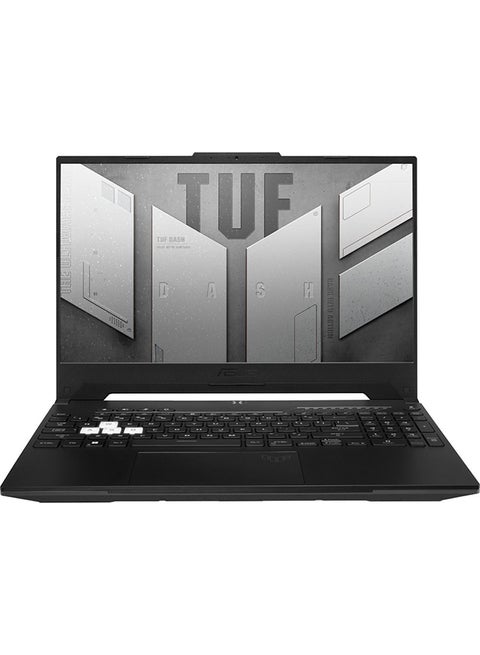 شاشة TUF Dash FX517ZR-F15.I73070 مقاس 15.6 بوصة، معالج Core i7-12650H/ذاكرة وصول عشوائي سعة 16 جيجابايت/محرك أقراص SSD سعة 512 جيجابايت/بطاقة رسومات NVIDIA GeForce RTX 3070 سعة 4 جيجابايت/نظام التشغيل Windows 11 Home