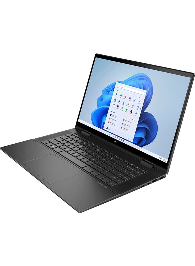 HP - Envy X360 Convertible 2-In-1 Laptop With 15.6-Inch Display, AMD Ryzen 7 5825U Processor/12GB RAM/512GB SSD/AMD Radeon Graphics/Windows 11 Home English Nightfall Black - Image 1