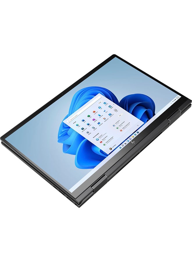 HP - Envy X360 Convertible 2-In-1 Laptop With 15.6-Inch Display, AMD Ryzen 7 5825U Processor/12GB RAM/512GB SSD/AMD Radeon Graphics/Windows 11 Home English Nightfall Black - Image 1