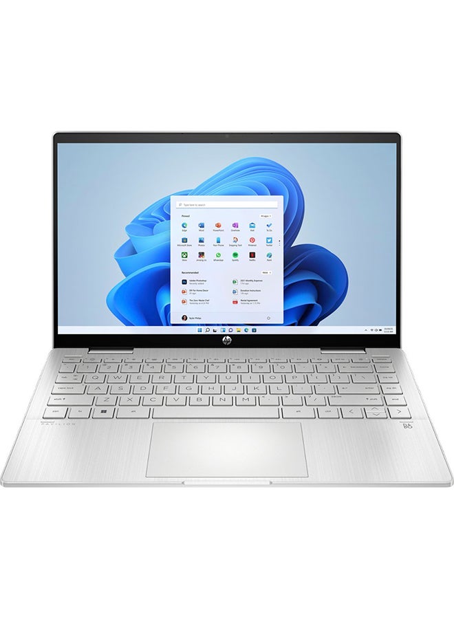 Pavilion x360 Convertible 2-In-1  (Upgraded Version) Laptop With 14-Inch Display, Core i5 1235U Processor/8GB RAM/512GB SSD/Intel Iris XE Graphics/Windows 11 Home English Natural English Natural Silver - v1682586952/N53402396A_2