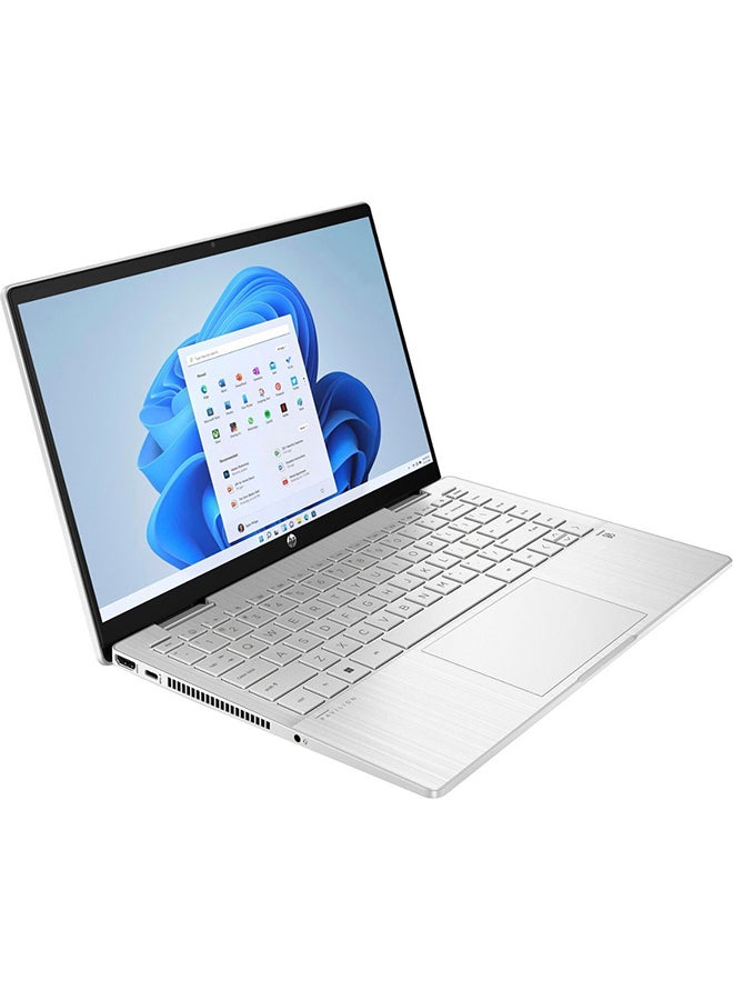 Pavilion x360 Convertible 2-In-1  (Upgraded Version) Laptop With 14-Inch Display, Core i5 1235U Processor/8GB RAM/512GB SSD/Intel Iris XE Graphics/Windows 11 Home English Natural English Natural Silver - v1682586952/N53402396A_3