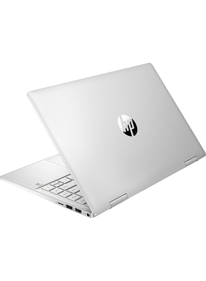 Pavilion x360 Convertible 2-In-1  (Upgraded Version) Laptop With 14-Inch Display, Core i5 1235U Processor/8GB RAM/512GB SSD/Intel Iris XE Graphics/Windows 11 Home English Natural English Natural Silver - v1682586952/N53402396A_6