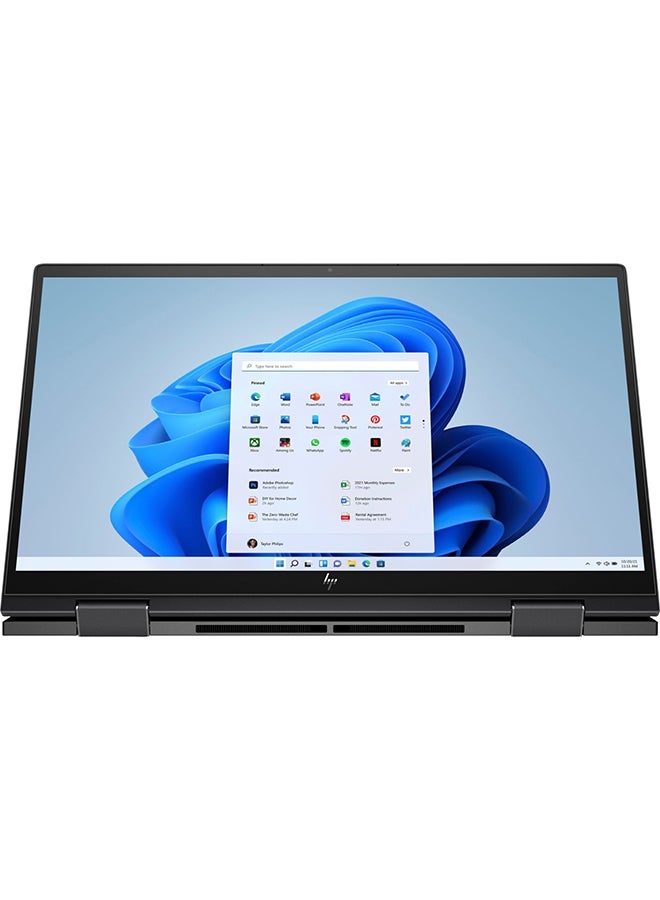 HP - Envy X360 Convertible 2-In-1 Laptop With 15.6-Inch Display, AMD Ryzen 7 5825U Processor/12GB RAM/512GB SSD/AMD Radeon Graphics/Windows 11 Home English Nightfall Black - Image 1