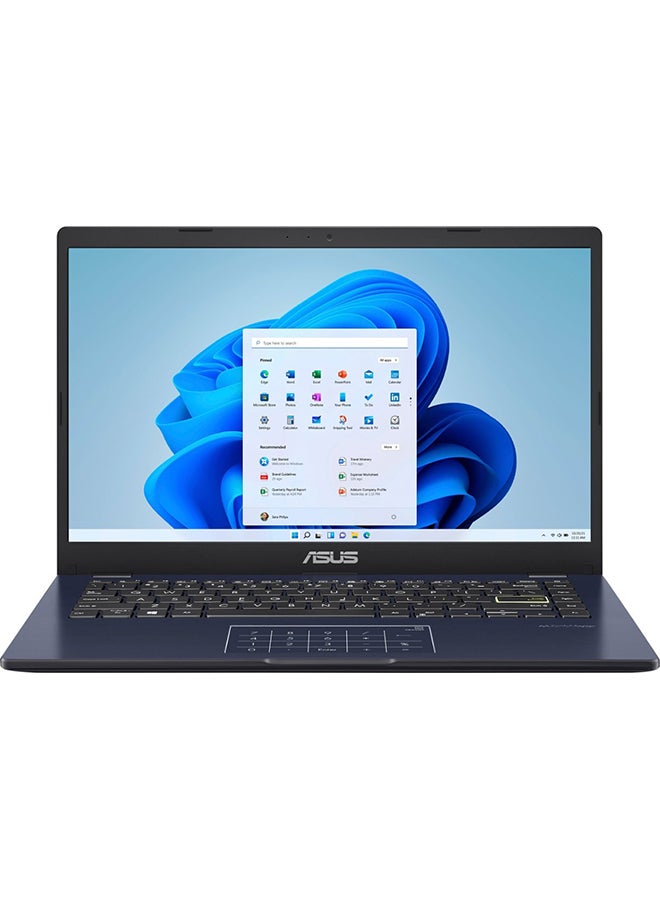 أسوس - كمبيوتر محمول E410KA-TB.CL4128BK بشاشة مقاس 14 بوصة، ومعالج Intel Celeron N4500 / ذاكرة وصول عشوائي سعتها 4 جيجابايت / eMMC سعة 128 جيجابايت / رسومات Intel UHD / نظام التشغيل Windows 11 Home / الإصدار الدولي / - Image 1
