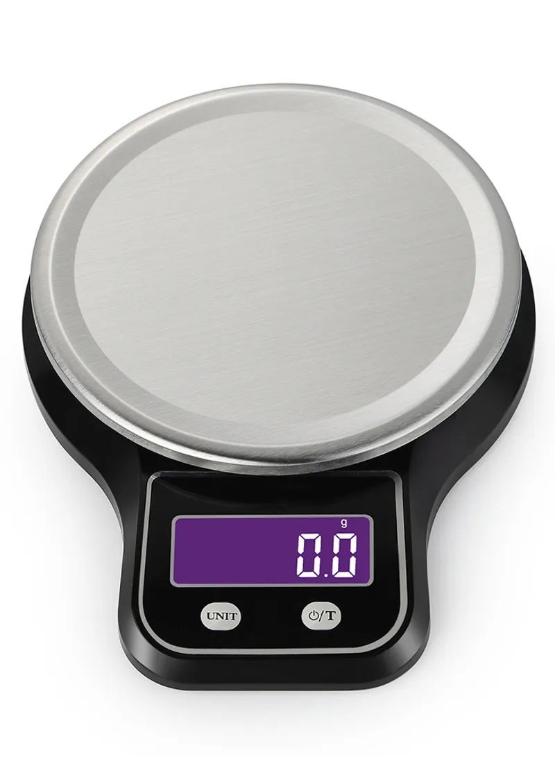 WeiHeng - Electronic Platform Stainless Steel Kitchen Scale Black - Image 1