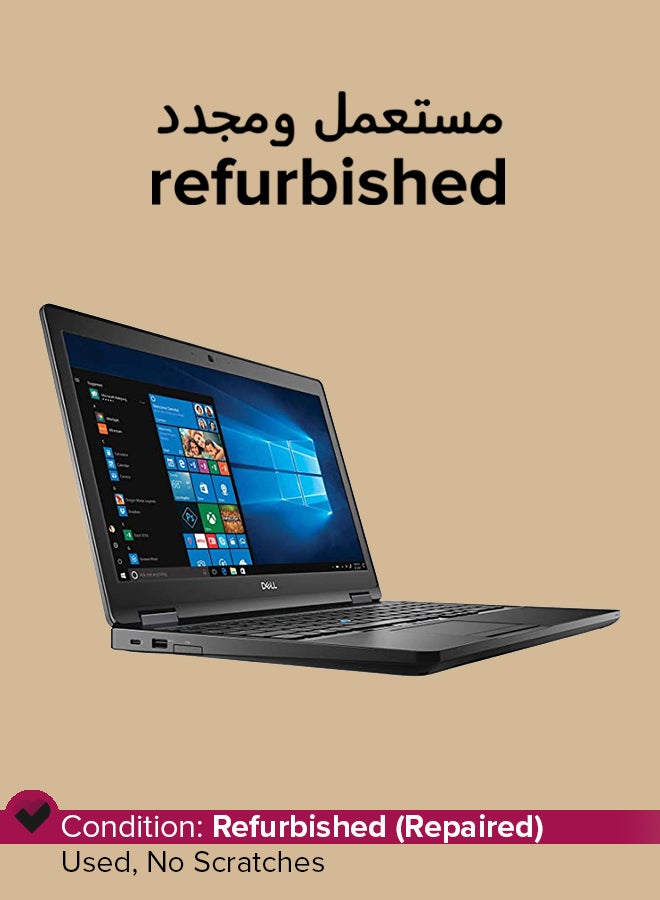 Refurbished - Latitude 5590 Laptop With 15.6-Inch Display,Intel Core i5 Processor/7th Gen/8GB RAM/256GB SSD/ English/Japanese Black
