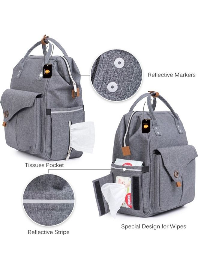 Kidle Diaper Bag With Stroller Hooks And Nappy Changing Mat Large Capacity Travel Beach Shopping Baby Bag Multifunction Travel Backpack For Mom Dad - Image 4