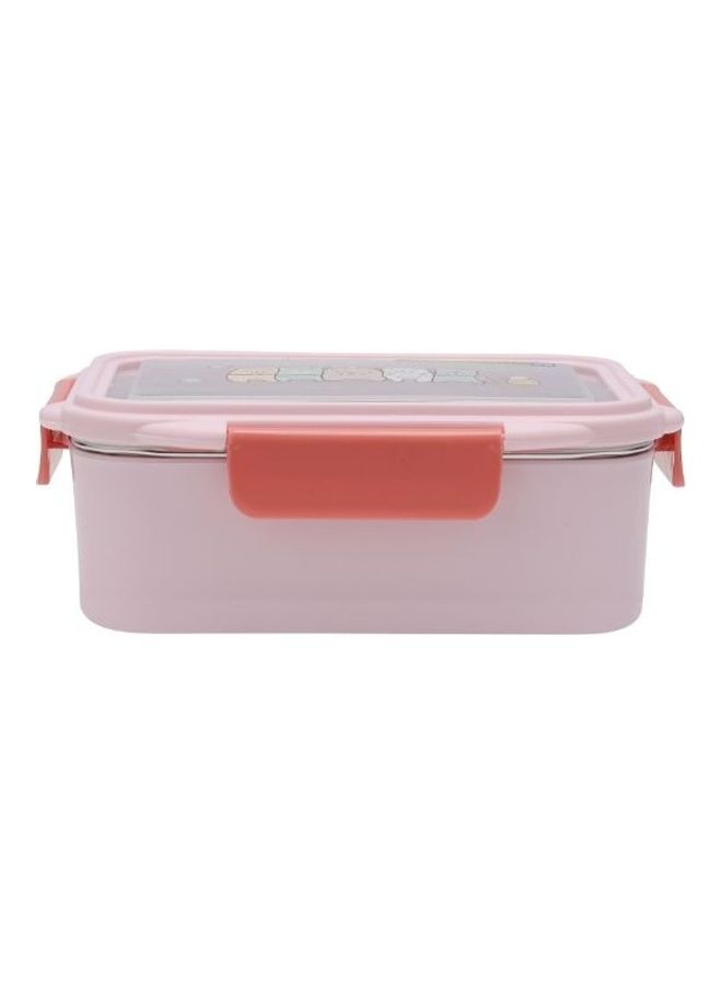 Royalford Lunch Box With Cutlery And Transparent Lid Pink pink 18.6x13.5x7cm  - Image 3