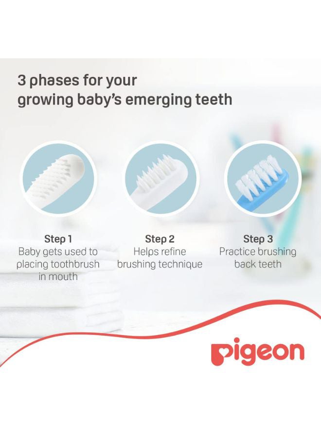 pigeon 3-Piece Lesson 123 Training Toothbrush Set  - Image 3