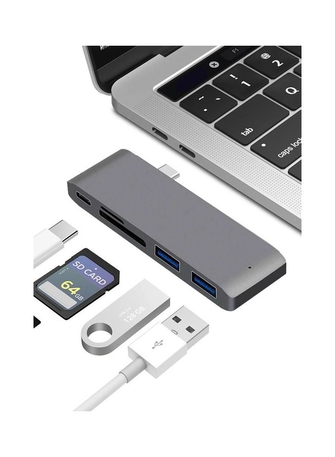 MARGOUN Type-C Card Reader And Hub Silver - Image 2