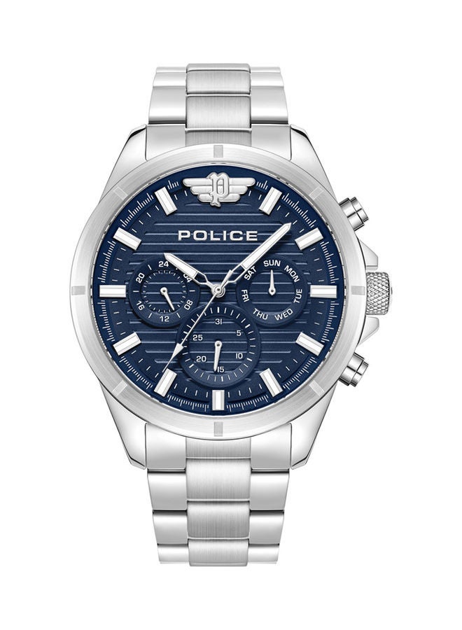 POLICE Men's Analog Round Shape Stainless Steel Wrist Watch PEWJK2227804 - 45 Mm - Image 1