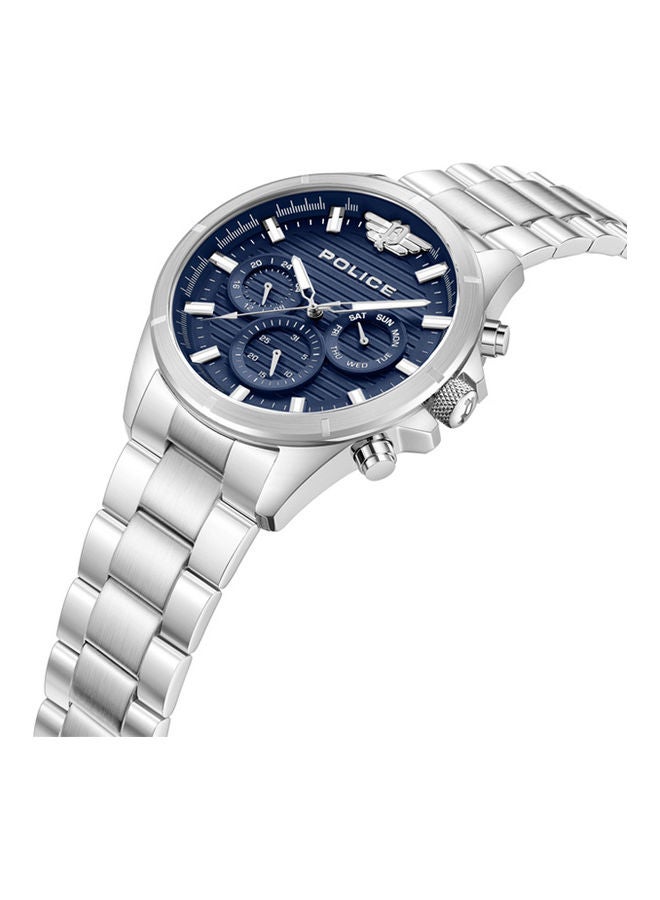 POLICE Men's Analog Round Shape Stainless Steel Wrist Watch PEWJK2227804 - 45 Mm - Image 2