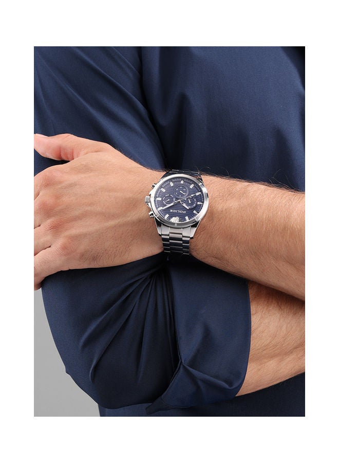 POLICE Men's Analog Round Shape Stainless Steel Wrist Watch PEWJK2227804 - 45 Mm - Image 5