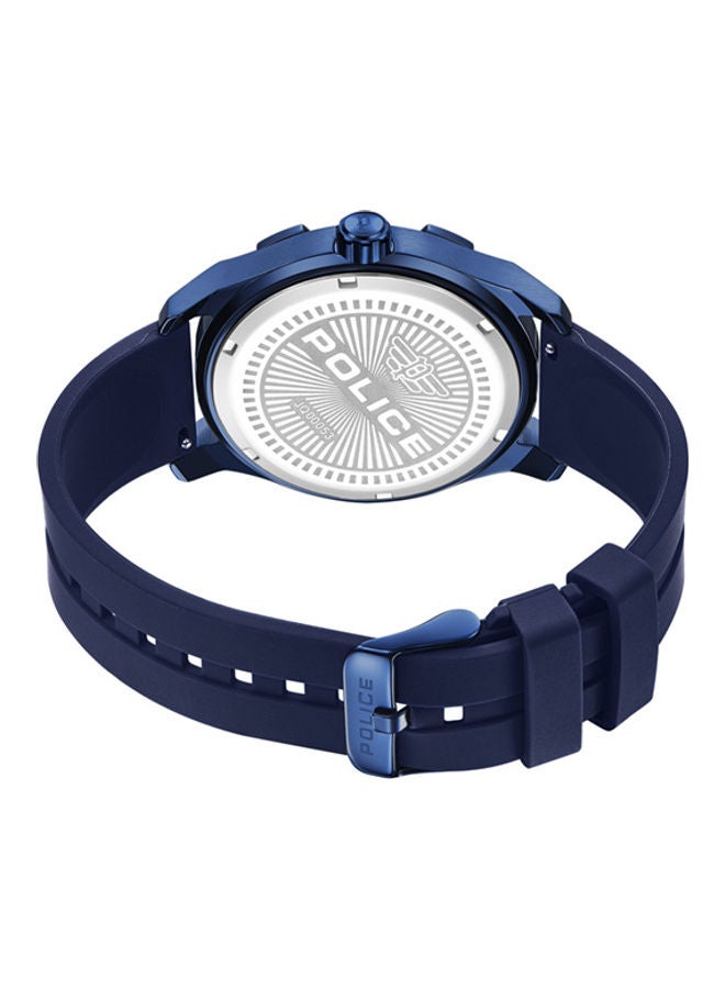 POLICE Men's Analog Round Shape Silicone Wrist Watch PEWJQ0005303 - 44 Mm - Image 4