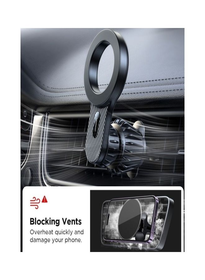 جوي روم حامل هاتف مغناطيسي للسيارة قابل للتعديل لفتحة التهوية متوافق مع iPhone 14 13 12 11 Series Galaxy S23 S22 S21 S20 - Image 4