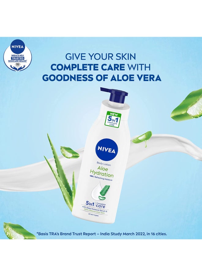 Nivea 5in 1 Complete Care With Aloe & Hydration Body Lotion 400ml - Image 5