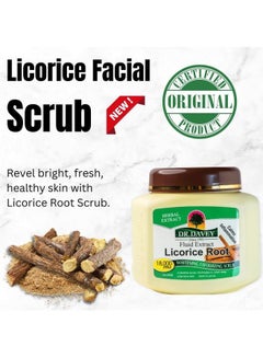 DR. DAVEY Licorice Root Whitening Exfoliating Body And Face Scrub For All Type Skin 550grams  - Image 2