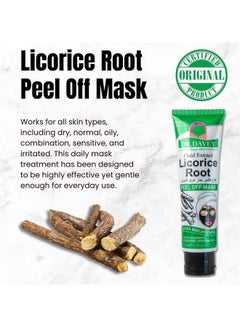 DR. DAVEY Licorice Root Hydrating Peel Off Mask Extra Brightening Deep Cleansing Acne Purifying  Pore Shrinking Removes Blackheads Dirt Andoils 120grams  - Image 2
