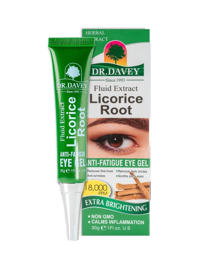 دكتور دافي جذر عرق السوس المضاد للتعب والهالات السوداء يقلل من الخطوط الدقيقة لعلاج جل العين للنساء والرجال مضاد للتجاعيد ويهدئ العيون المنتفخة - Image 1